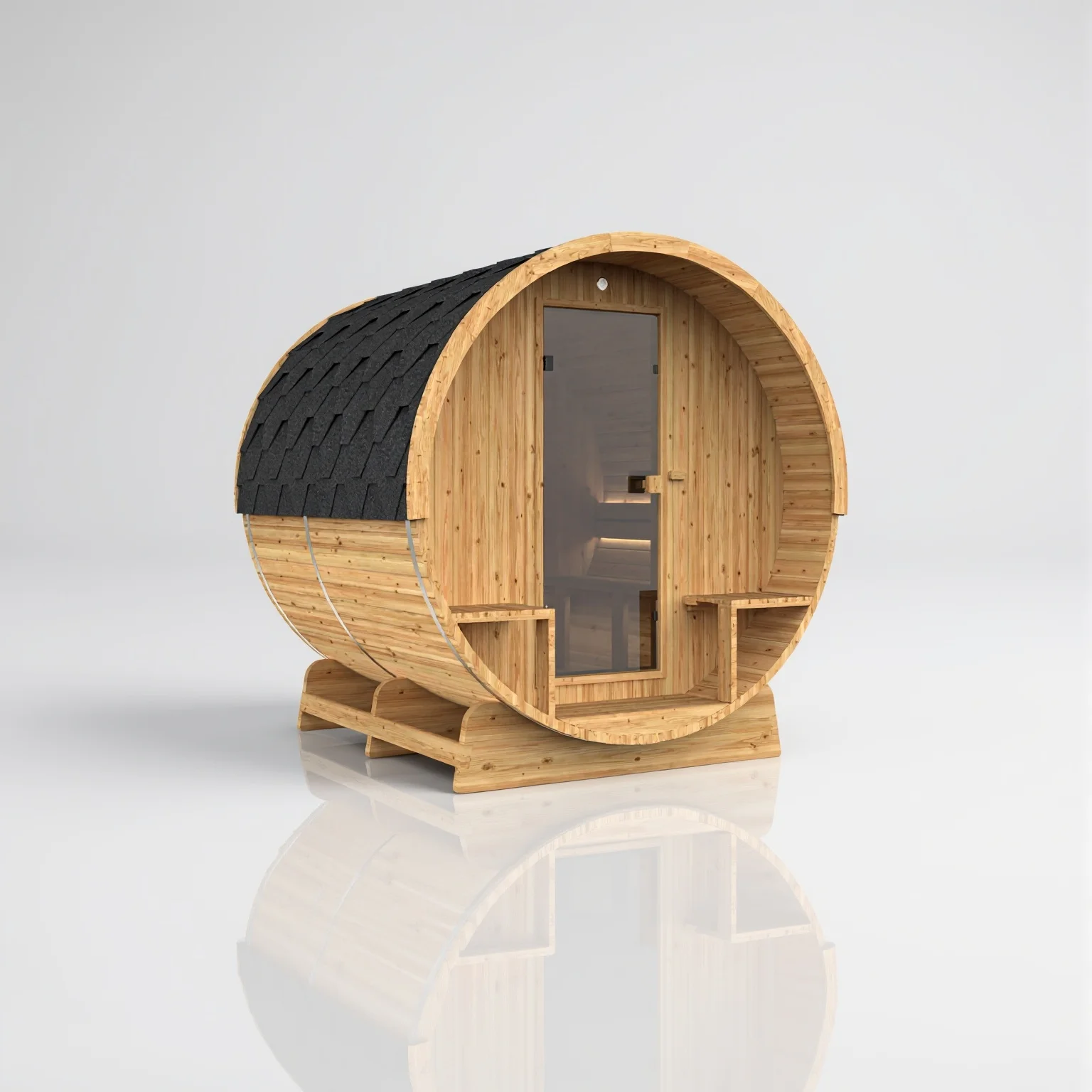 Sauna Barrel 210 — Image de la galerie Barrel 210 Sauna