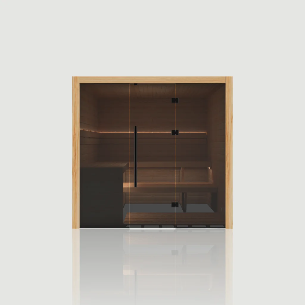 Sauna traditionnel 210x — Hekla Traditional 210x sauna, finition scandinave
